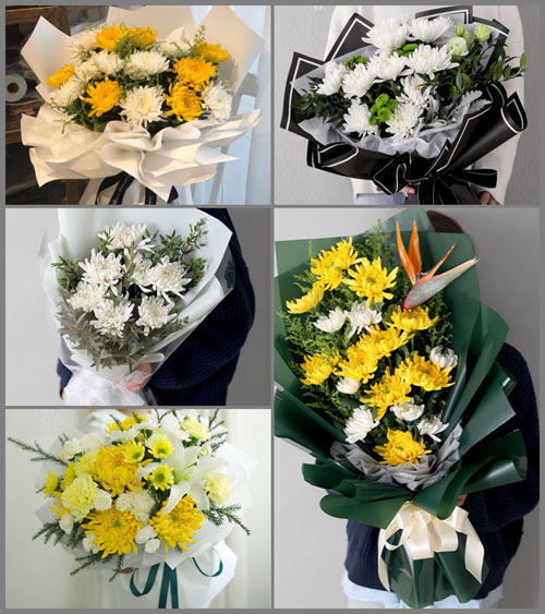 江西九江共青城市茶山街道白事花束代送